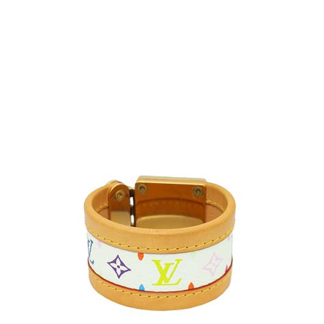 LOUIS VUITTON Monogram Multicolor Koala Bracelet S White 